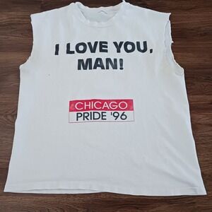 Vintage Chicago Pride Shirt I Love You Man Your Not Getting My Butt THRASHED